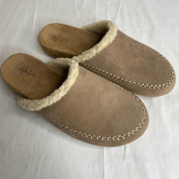 Style & Co Womens Brooklynn Microsuede Moc Toe Slide Slipper 8.5M & 6M - Picture 5 of 11